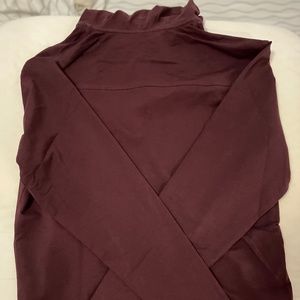 Maroon BYLT L/S Hooded Henley